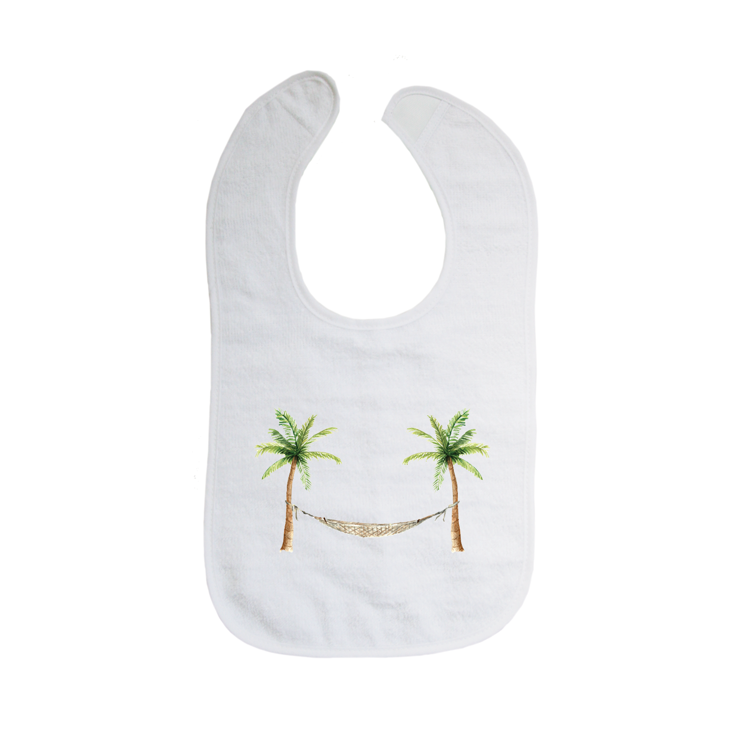 palm trees with hammock bib