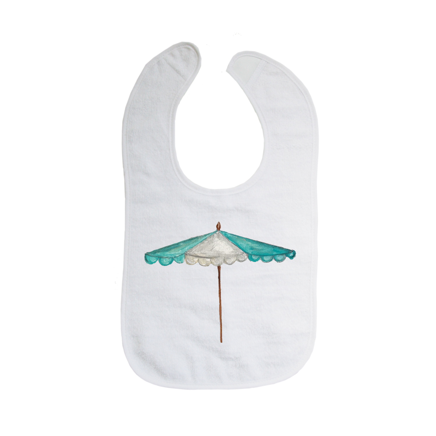 seafoam beach umbrella bib