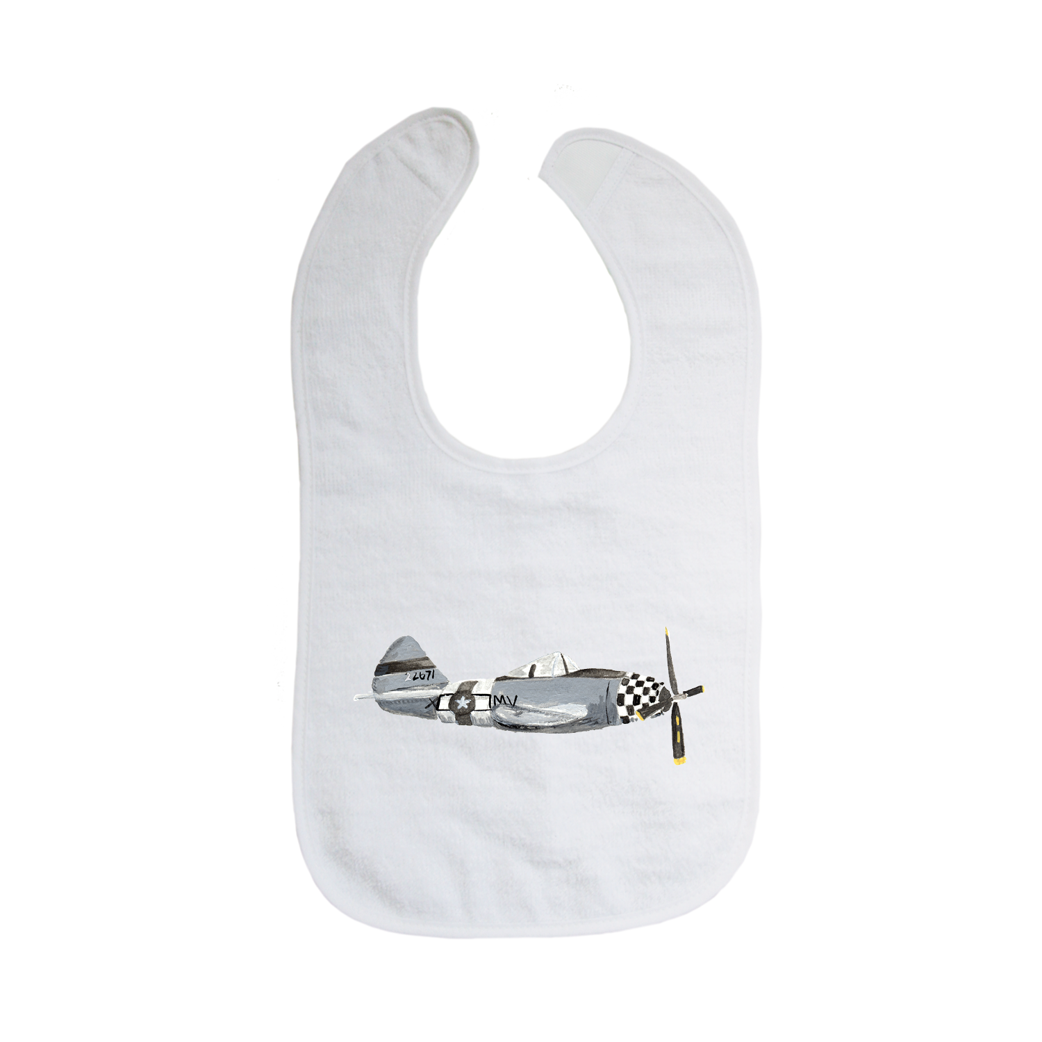 fighter plane bib