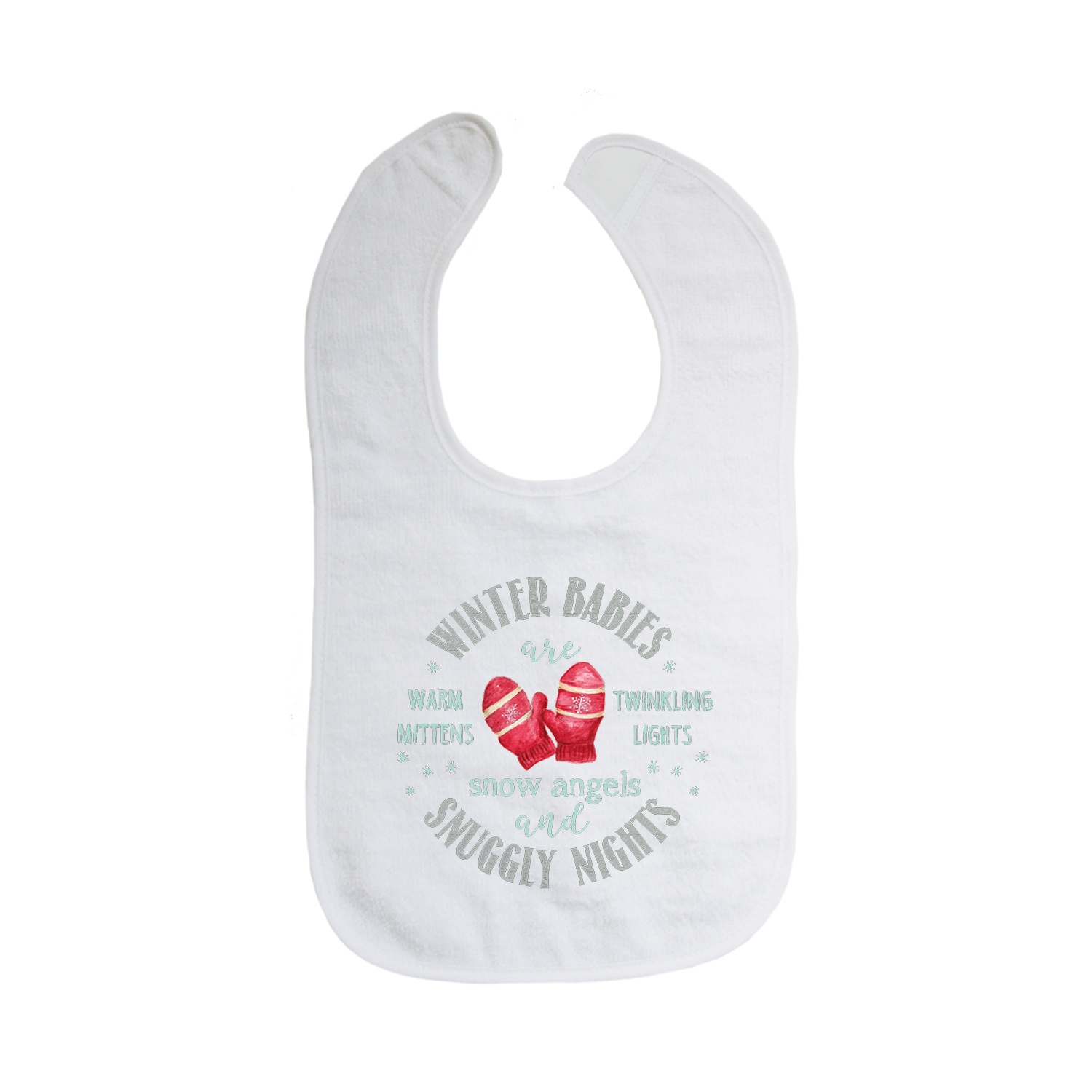 winter baby bib