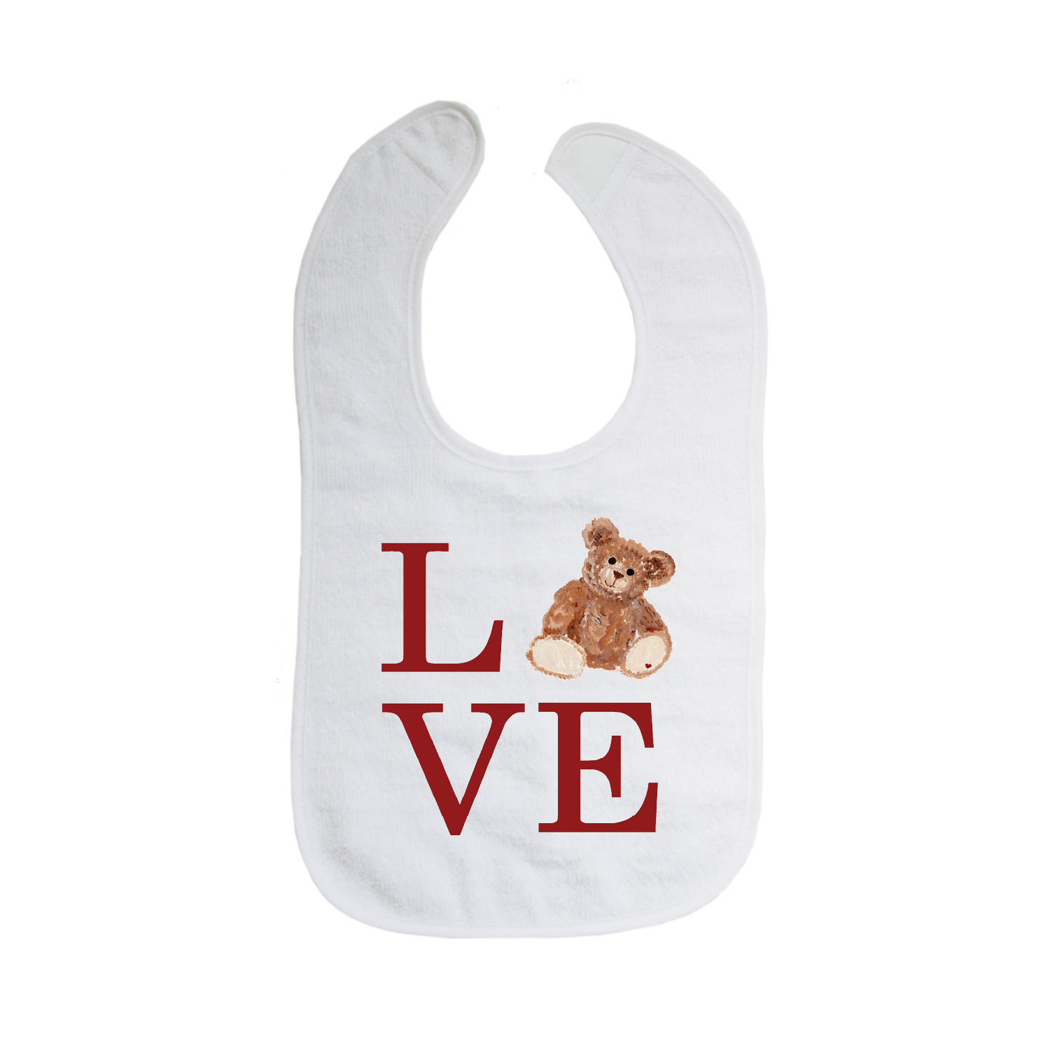 love teddy bib