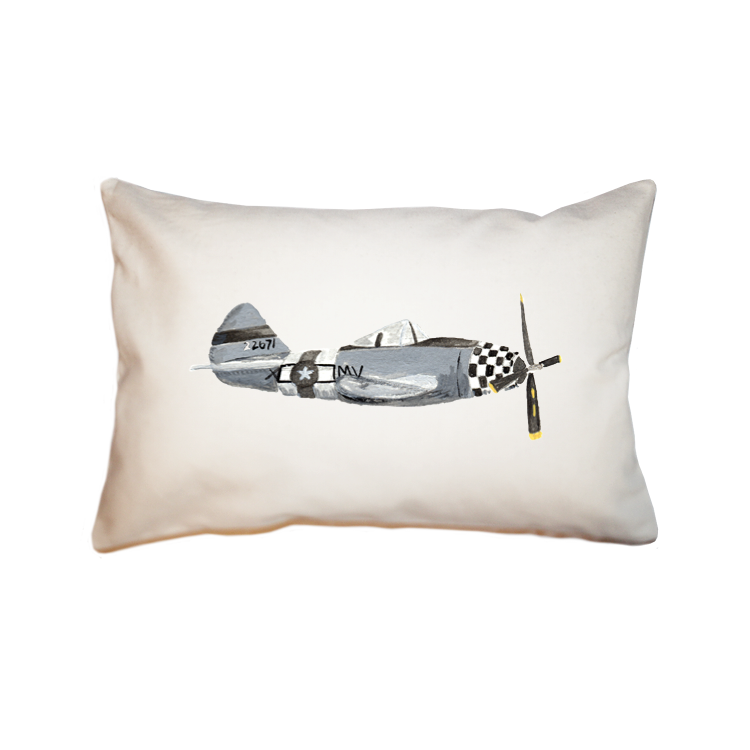 fighter plane large rectangle pillow