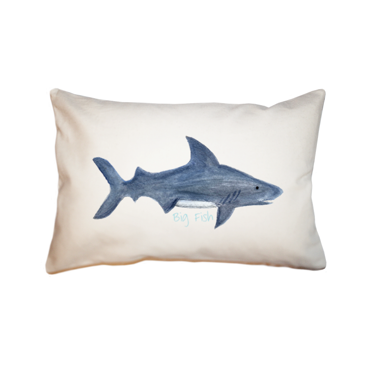 big fish shark large rectangle pillow