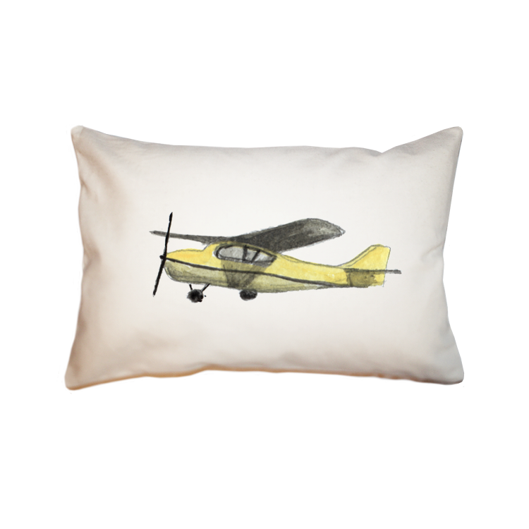 yellow airplane large rectangle pillow