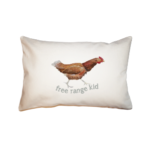free range kid  small accent pillow