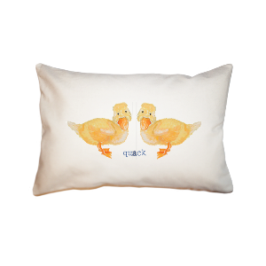 chicks quack  small accent pillow