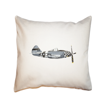 fighter plane square pillow