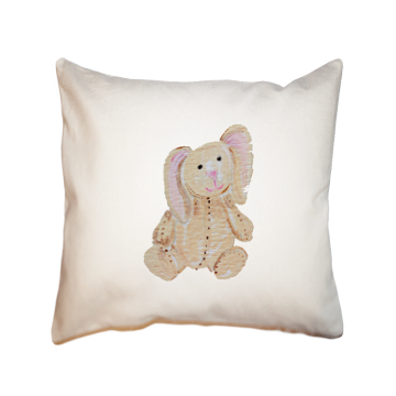 toy bunny square pillow