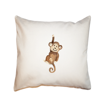 monkey square pillow