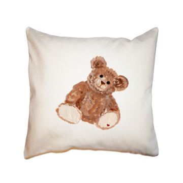 teddy bear square pillow