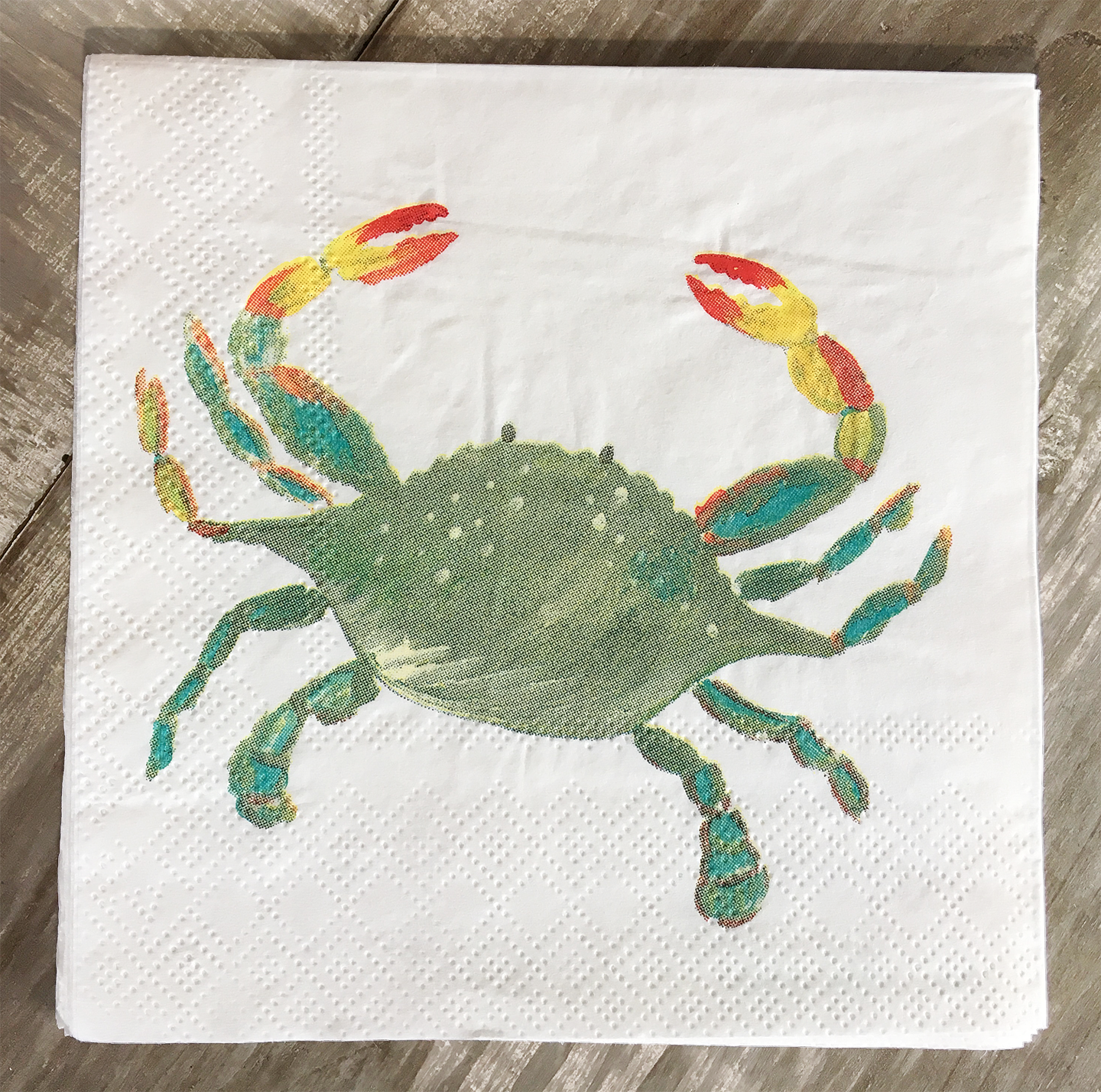 Crab cocktail napkins