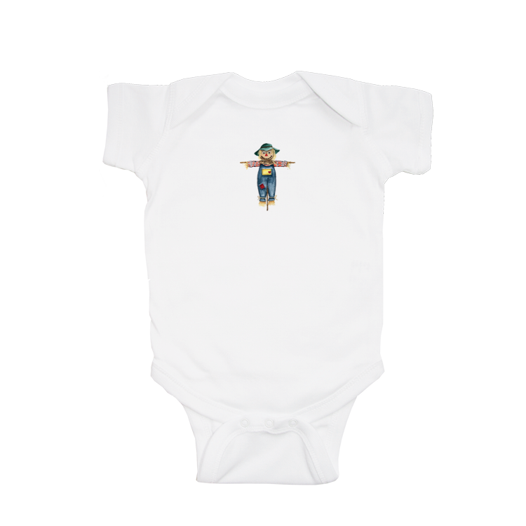 scarecrow baby snap up short sleeve