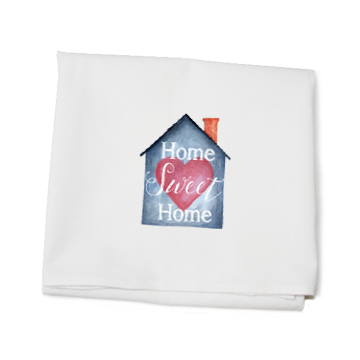 home sweet home flour sack towel