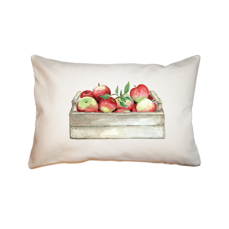 apples in crate large rectangle pillow