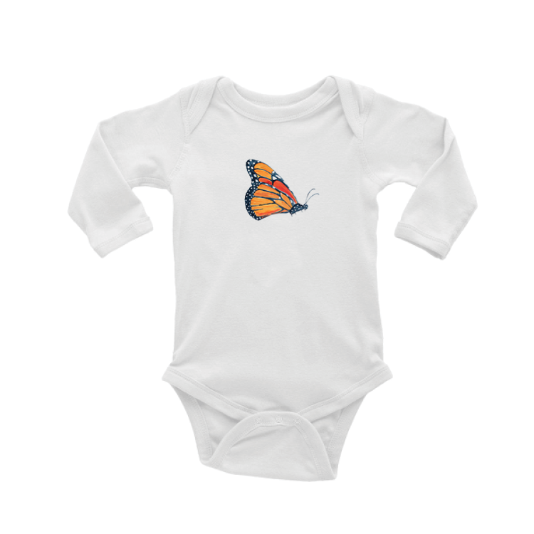 monarch baby snap up long sleeve
