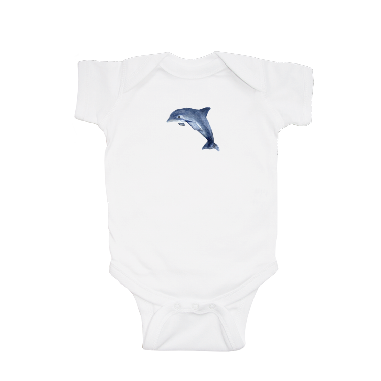 dolphin baby snap up short sleeve
