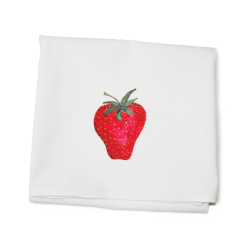 strawberry flour sack towel