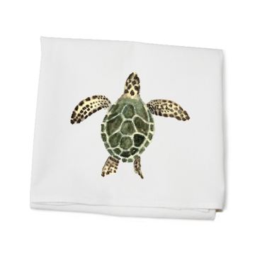 sea turtle flour sack towel