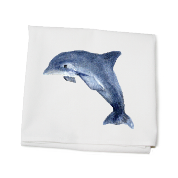 dolphin flour sack towel