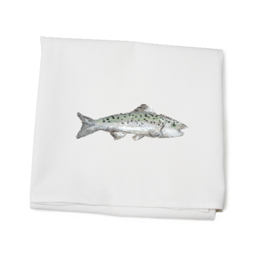 salmon flour sack towel