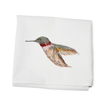 hummingbird flour sack towel