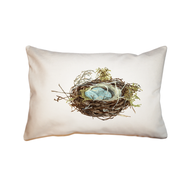 nest + three eggs large rectangle pillow