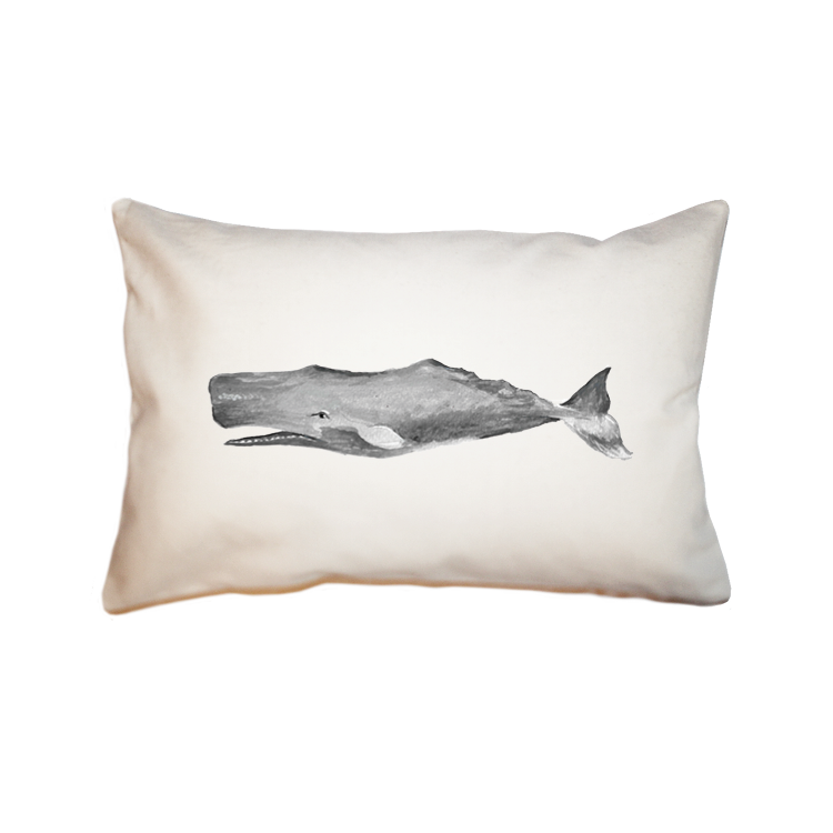 sperm whale large rectangle pillow