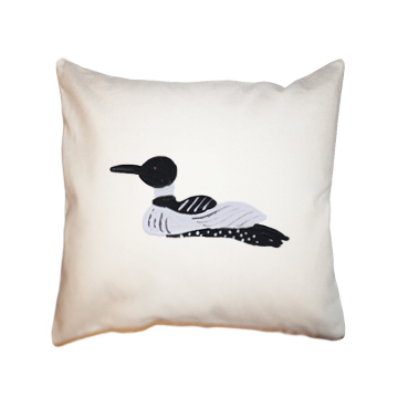 loon square pillow