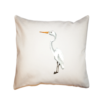 egret square pillow