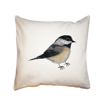 chickadee square pillow