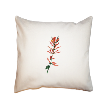 indian paint brush square pillow