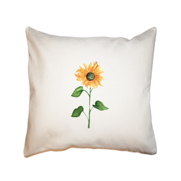 sunflower square pillow