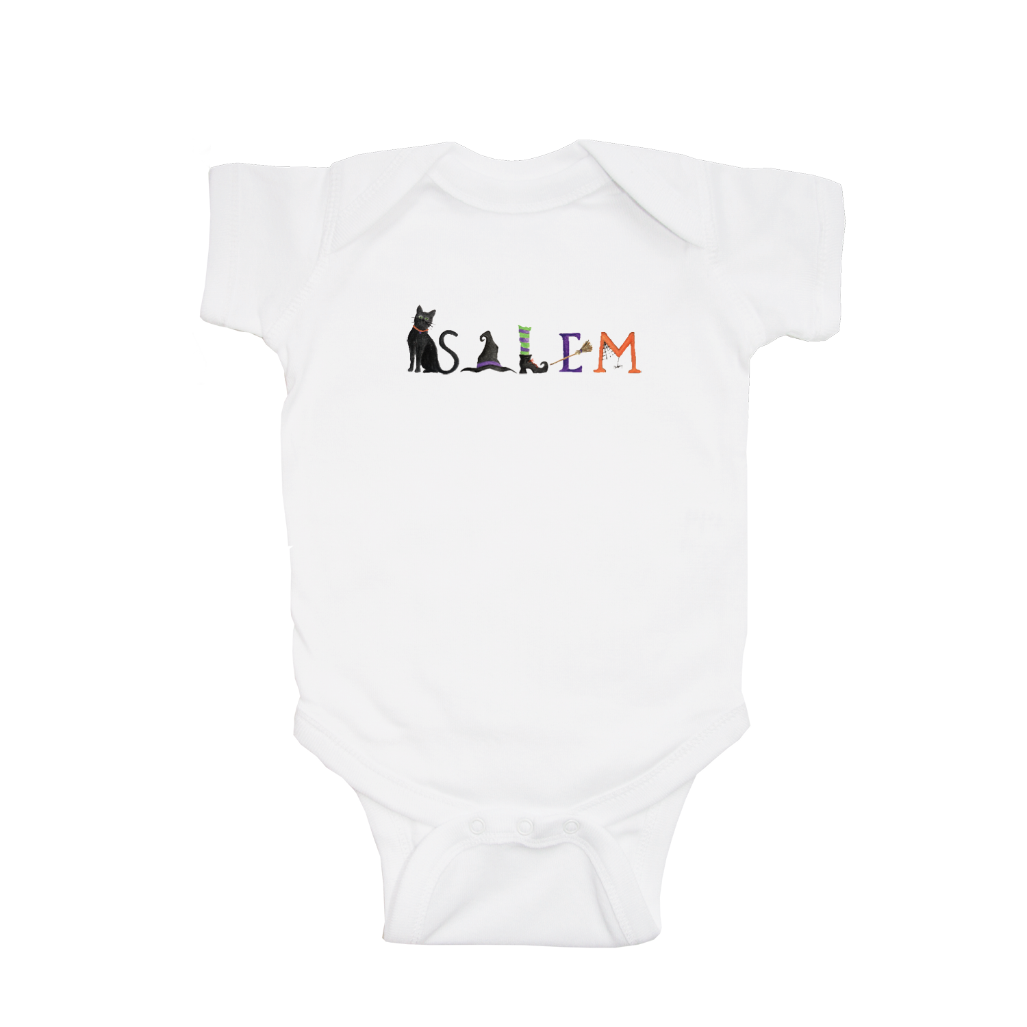 Salem baby snap up short sleeve