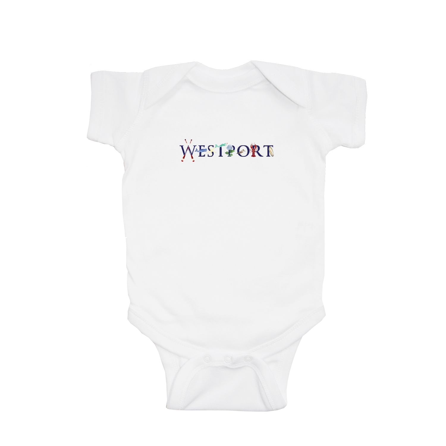 Westport baby snap up short sleeve