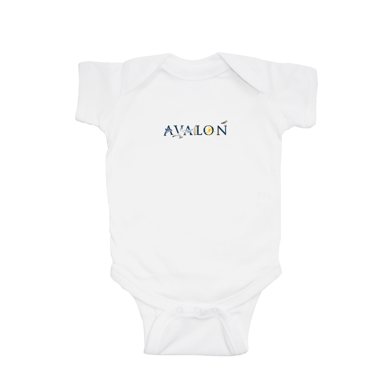 Avalon baby snap up short sleeve