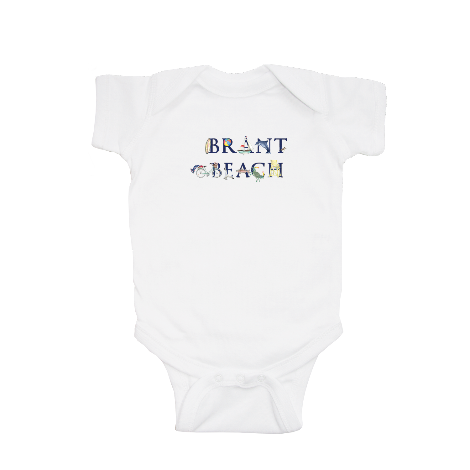 Brant Beach baby snap up short sleeve