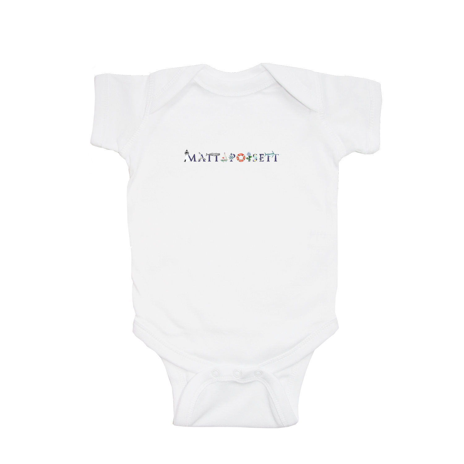 Mattapoisett baby snap up short sleeve