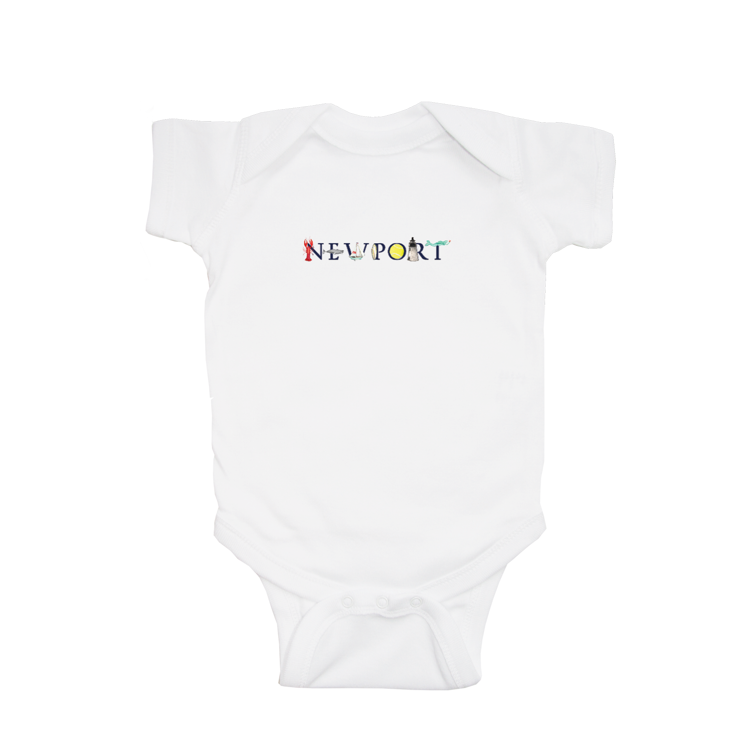 Newport baby snap up short sleeve