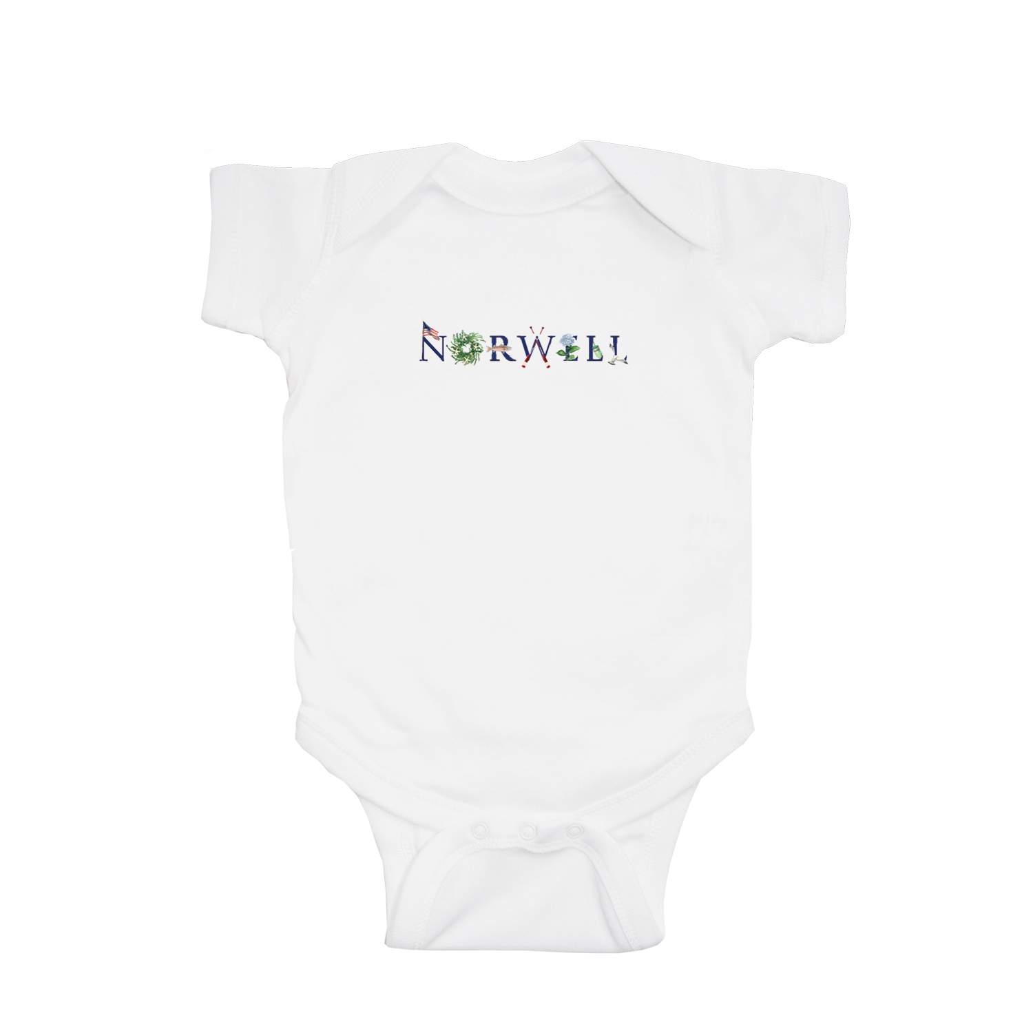 Norwell baby snap up short sleeve
