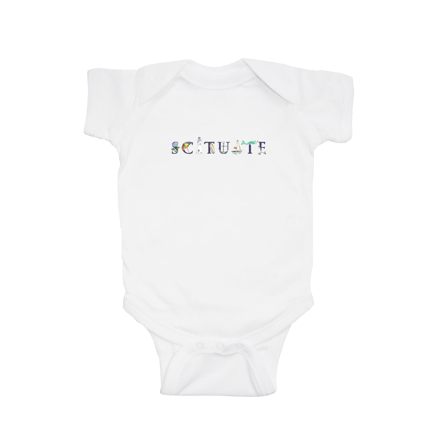 Scituate baby snap up short sleeve