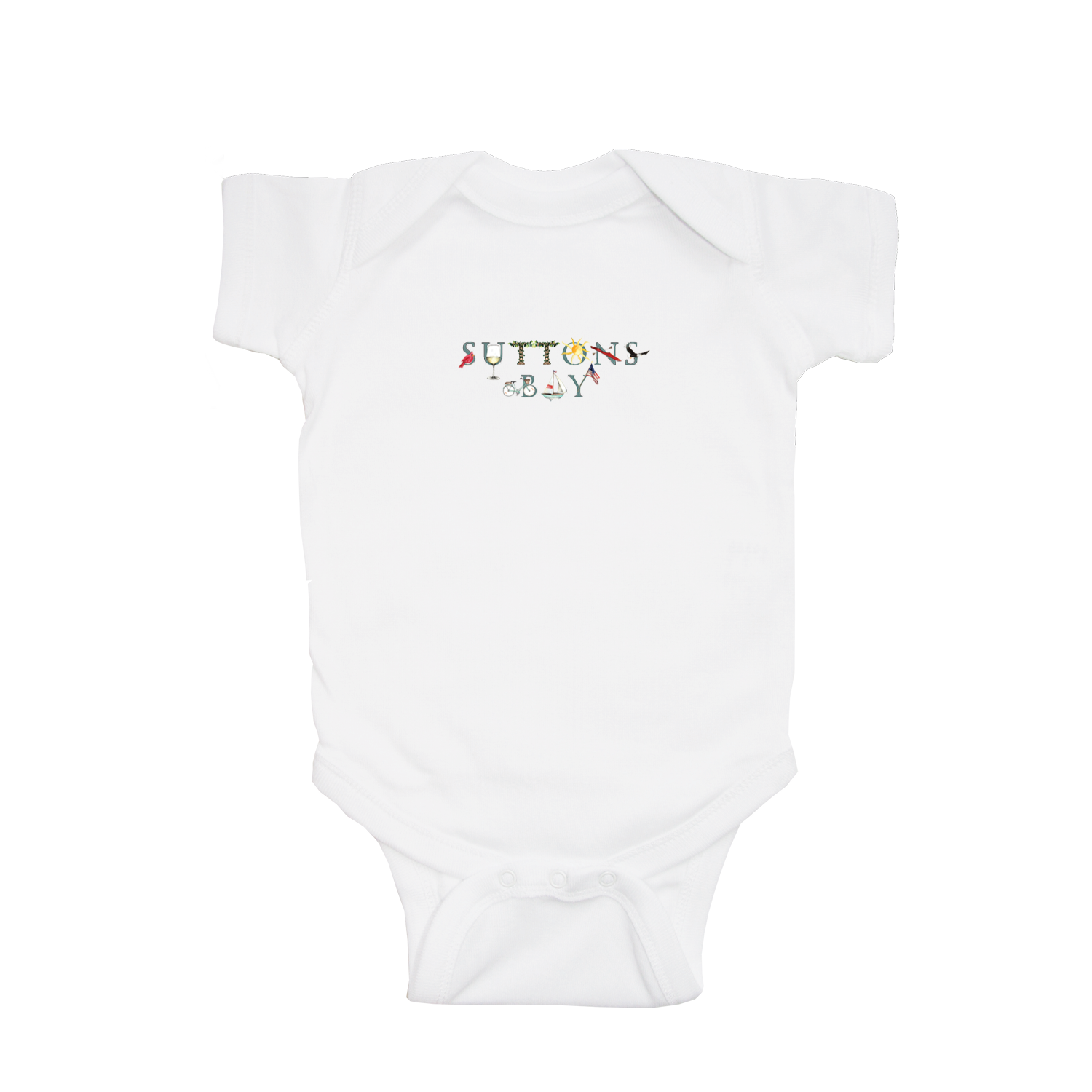 Suttons Bay baby snap up short sleeve