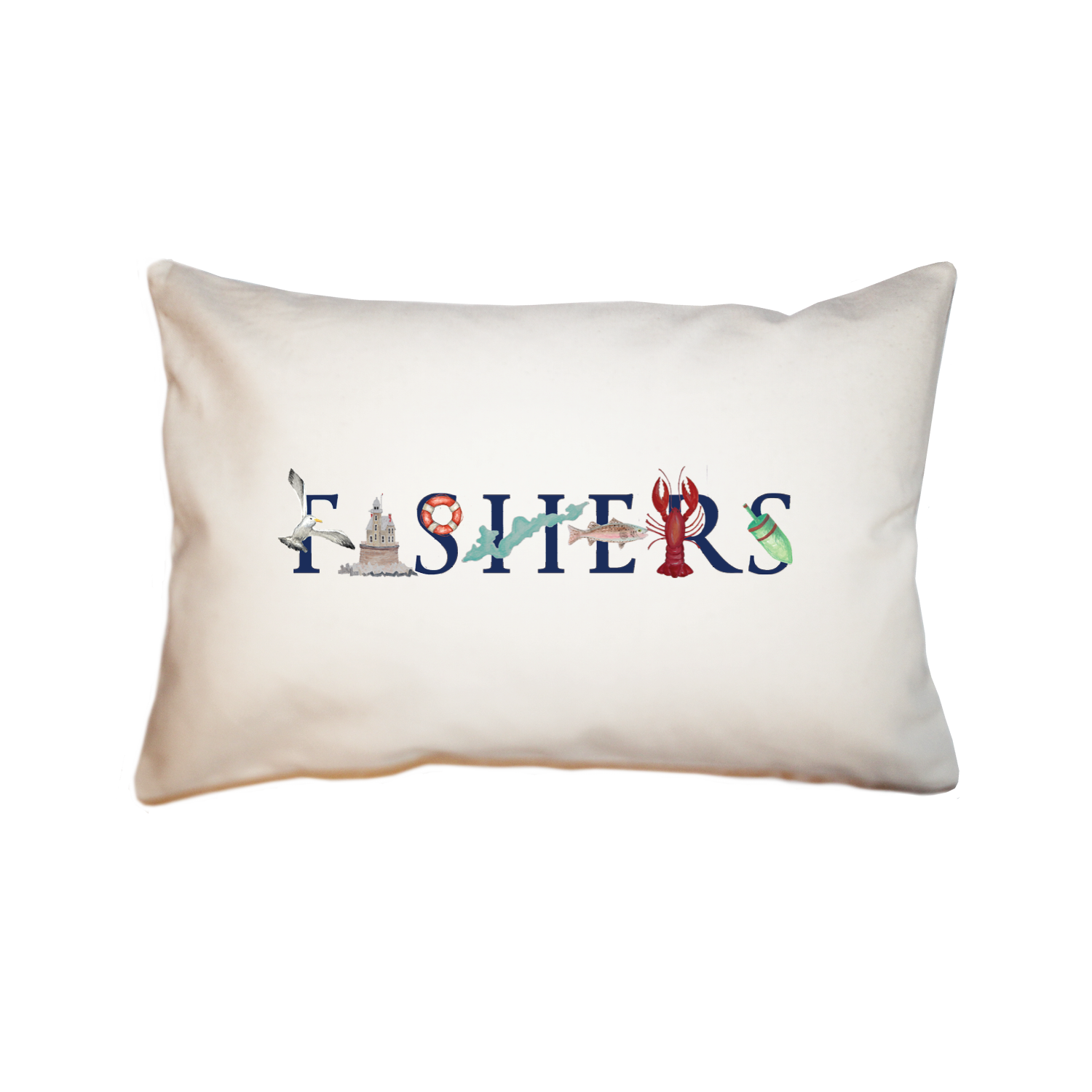Fishers large rectangle pillow
