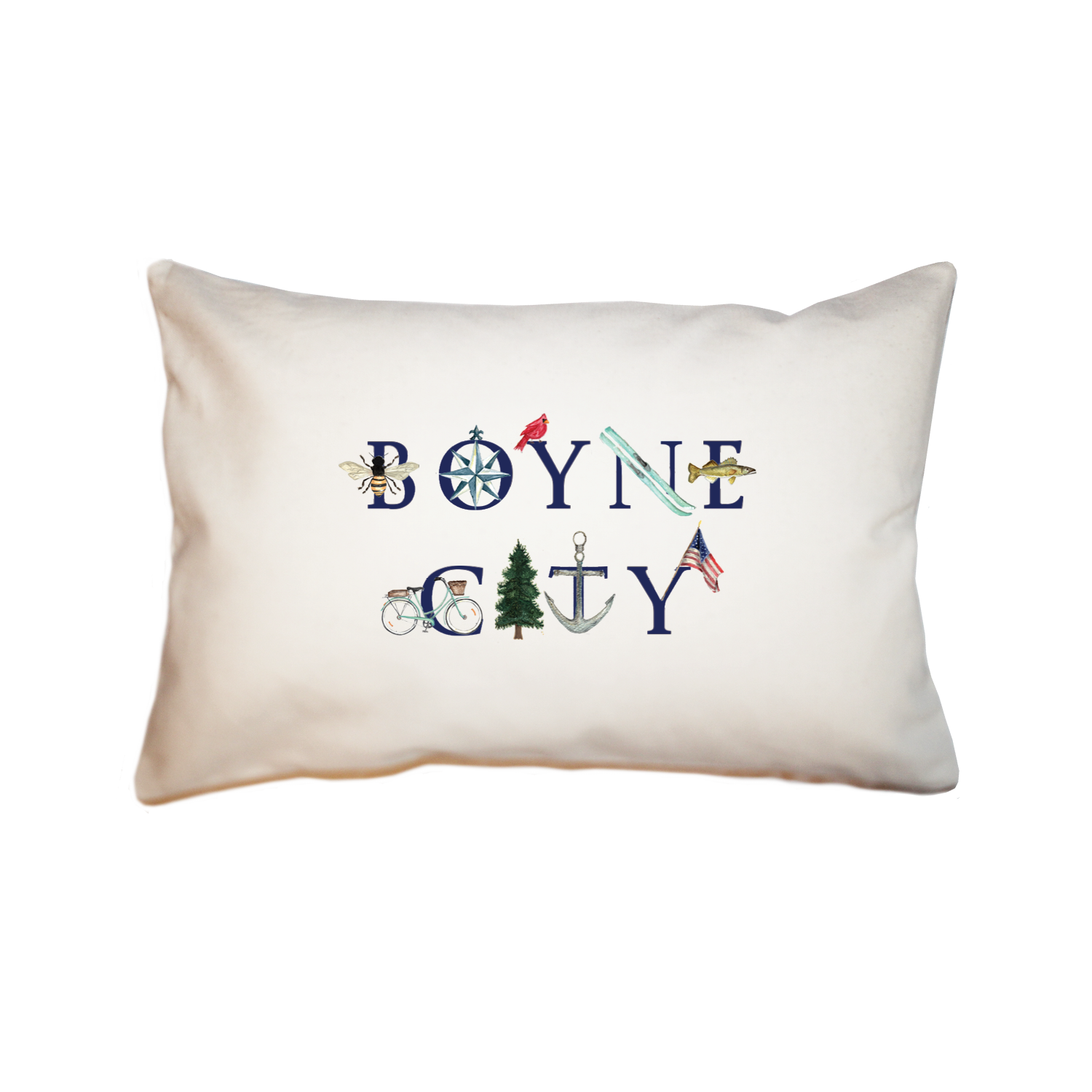 Boyne City large rectangle pillow