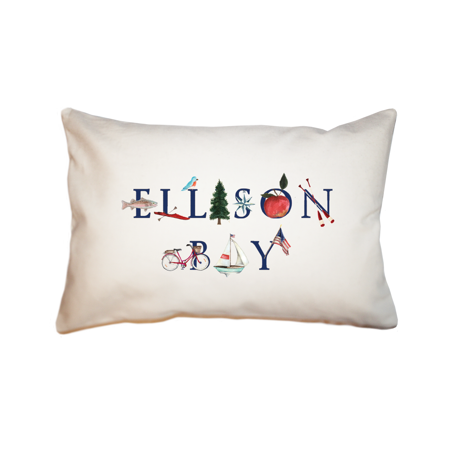 Ellison Bay large rectangle pillow