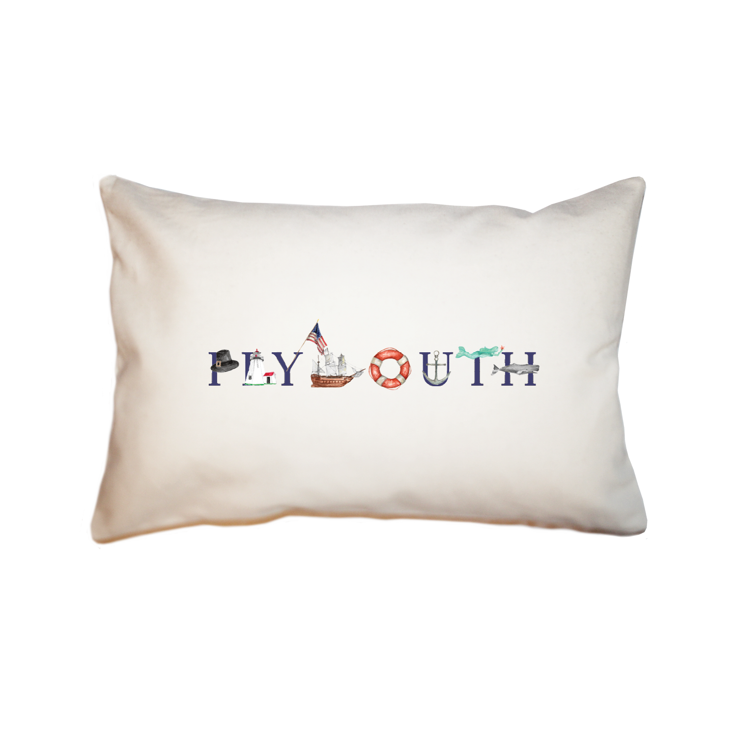 Plymouth large rectangle pillow