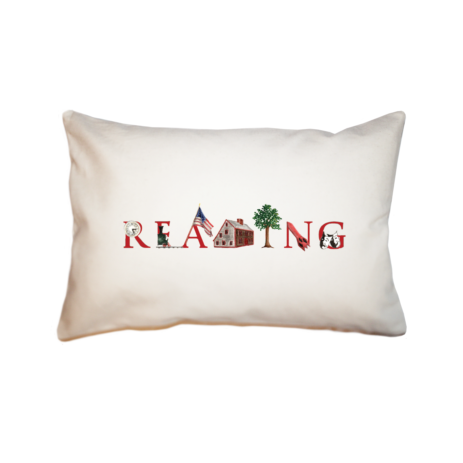Reading large rectangle pillow