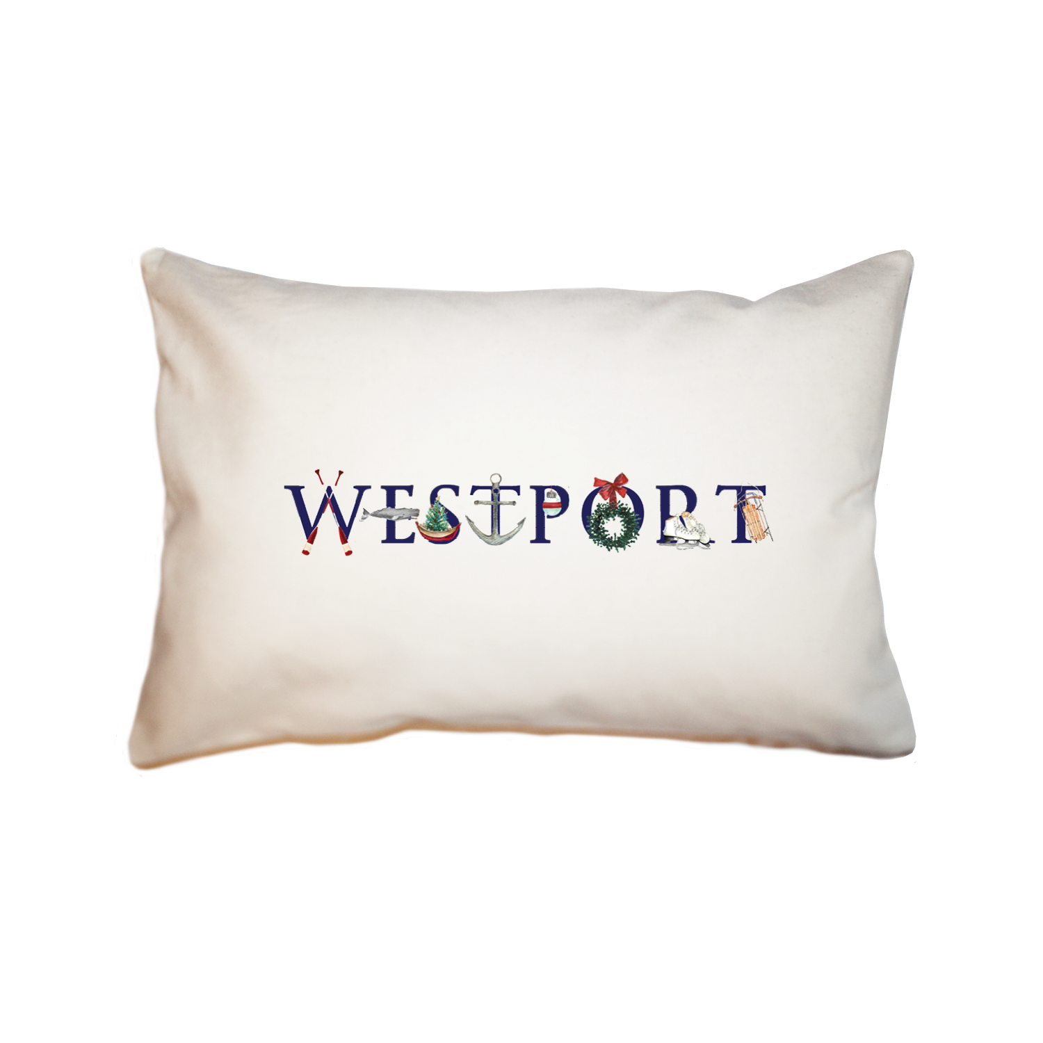 Westport winter large rectangle pillow