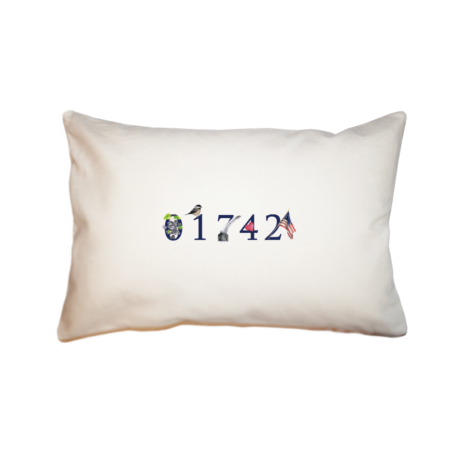 Concord Zip Code large rectangle pillow