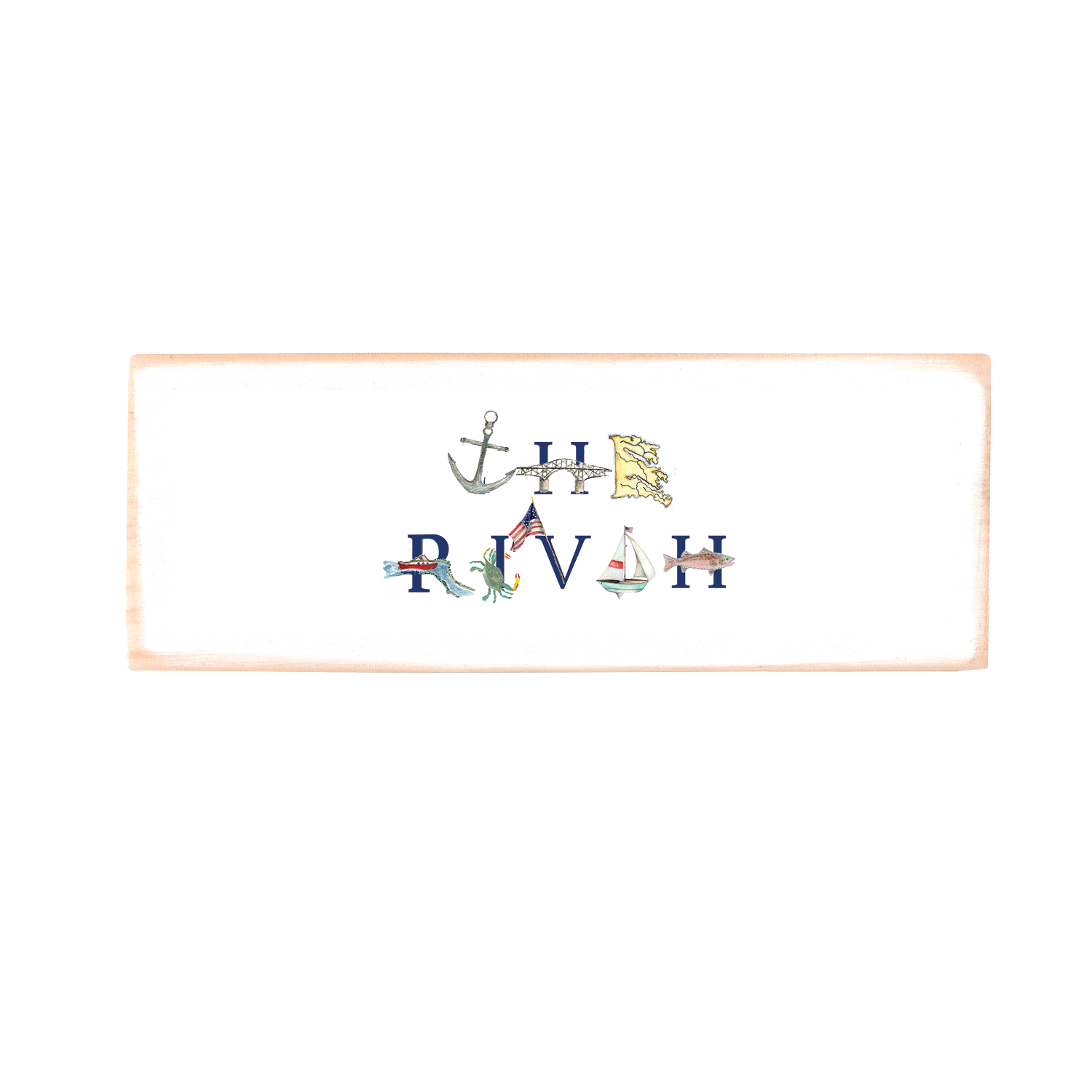 The Rivah rectangle wood block