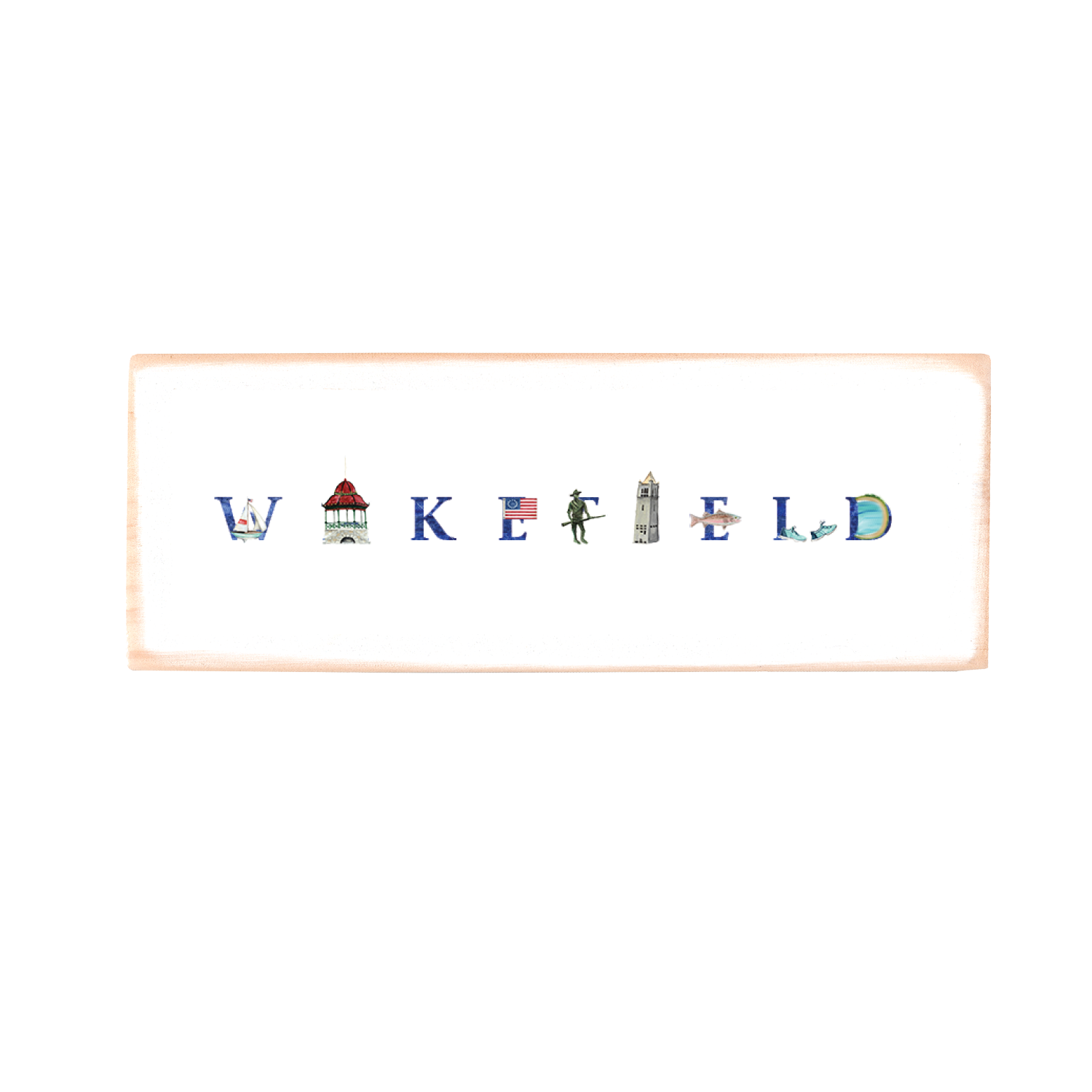 Wakefield rectangle wood block